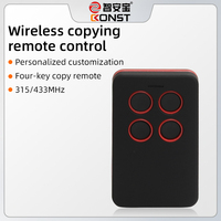 Duplicador de Control Remoto Universal KONST de 433MHz y 4 Canales Multibanda para Puerta de Garaje, Clonación de Llaves, Clonación Cara a Cara de 433MHz