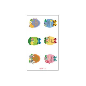 Tatuajes de <span class=keywords><strong>feliz</strong></span> Pascua para niños y niñas, huevos de conejito divertidos, tatuajes temporales, decoración de fiesta de Pascua, <span class=keywords><strong>tatuaje</strong></span> falso de Pascua, pegatina - Product Image 6