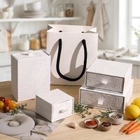 Boîte à bijoux de luxe haut de gamme personnalisable pour bagues, colliers, bracelets et boucles d'oreilles, avec couvercle et base, recyclable et personnalisable