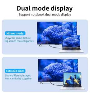 Câble <span class=keywords><strong>de</strong></span> conversion vidéo HD 4K 60Hz Type c vers Hdmi même écran câble TV ordinateur 2 mètres câble <span class=keywords><strong>de</strong></span> projection d'écran tressé - Product Image 6