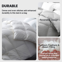 2023 nouveauté chambre double reine taille matelassé roi duvet d'oie moelleux sur mesure haute qualité lit couette ensemble