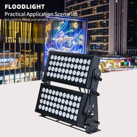 Projecteur LED extérieur étanche IP65 600W double RGBW 2*44W, éclairage architectural mural LED extérieur, projecteur de scène