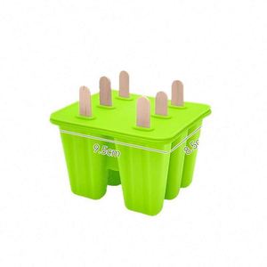 Moule à glaces portable en silicone anti-adhérent à six cavités pour la maison, pour des saveurs durables et faites maison - Product Image 2