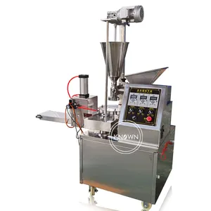 Machine électrique industrielle automatique, haute efficacité, pour fabriquer des boulettes de citrouille, du pain à la vapeur