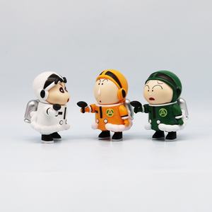 5 pièces/ensemble Crayon Shin-chan Cos Space Defense Force Uniform PVC Anime Figure pour Catcher Egg Box Gashapon Game Machine Prize Toy - Product Image 3