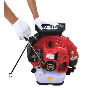 Souffleur à dos AETS TS988, pression du vent de 180g-200g, équipement professionnel pour l'entretien routier et le jardinage - Product Image 3