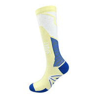 Chaussettes de football athlétiques en maille tricotée avec zones ventilées, soutien de la voûte plantaire, orteil et talon renforcés, pour sports de plein air
