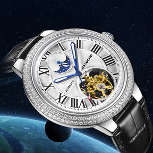 นาฬิกากลไกของผู้ชายแบบบอลลูนฝังเพชรเต็มรูปแบบวัสดุสแตนเลสสตีลความละเอียดสูงแก้วโค้ง1:1ไม่เหมือนใคร - Product Image 5