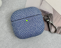 Étui pour écouteurs à motif à carreaux en relief rétro de protection élevée pour Airpods 6 couleurs Style accessoire antichoc