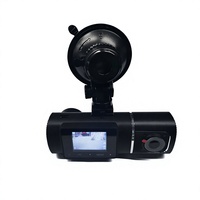 Caméra de tableau de bord double CPT 1,5'' pour voiture, enregistreur de conduite avec vision nocturne 1080P IPS, caméra intérieure et extérieure