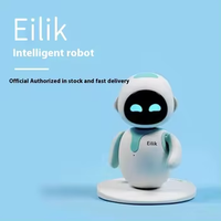 Compagnon interactif vocal émotionnel intelligent de dessin animé IA pour enfants, animal de compagnie numérique de bureau en plastique, en stock