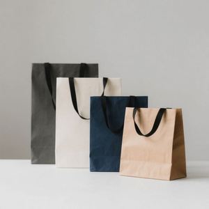 Bolsas de Papel para Entrega de Alimentos, Bolsa de Papel Kraft Personalizada con Asa para Restaurantes y Proveedores de Café - Product Image 3