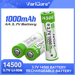 Varicore 14500 VC-1410S พร้อมปลายแบตเตอรี่ลิเธียมแบบชาร์จไฟได้ขนาดใหญ่ขนาด AA <span class=keywords><strong>3</strong></span>.7V 1000mAh สำหรับรีโมทคอนโทรลของเมาส์และอื่นๆ - Product Image 5