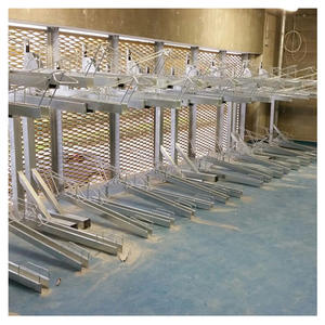 En Acier Galvanisé réglable Vélo Support 4 <span class=keywords><strong>Route</strong></span> Vélo Support À 2 Niveaux De Stationnement De Bicyclette Avec Rampe de Levage Vertical Support - Product Image 4