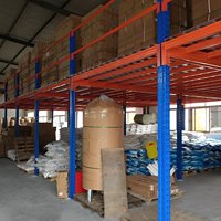 Plateforme de Stockage Modulaire Industrielle Personnalisée à Plusieurs Niveaux AS/RS en Métal Robuste avec Étagères de Mezzanine