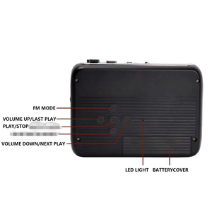 Convertisseur de cassette en MP3 portable, alimenté par USB, corps en plastique avec fente pour carte TF pour l'enregistrement et la conversion audio USB - Product Image 4
