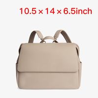 Sac à langer convertible de haute qualité pour femme en similicuir PU avec compartiment pour ordinateur portable 13 pouces, sac à dos pour maman