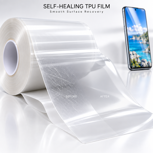 TPU Hydrogel Film Roll HD Self-healing Anti-Scratch Ultra Thin Clear Screen Protector for Pro Max Curved Screen
