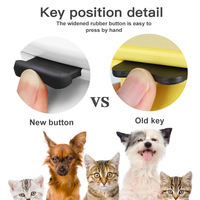 Peigne pour animaux de compagnie en caoutchouc acrylique TPR et acier inoxydable de haute qualité EUR PET, durable, pour le toilettage des chiens et des chats, brosse pour enlever les poils