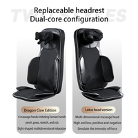 Coussin de massage en cuir PU entièrement automatique 2026 avec thérapie thermique Shiatsu 3D confortable pour le massage des cervicales par pétrissage