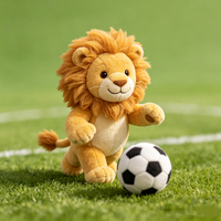 Peluches de lion de football sur mesure, Canada, Mexique, États-Unis, mascotte en peluche, poupées en peluche et jouets en peluche de football