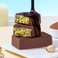 Bonbons au chocolat au pistache de style Dubaï, exquis, avec garniture au pistache, délicieux, boîte de 70g