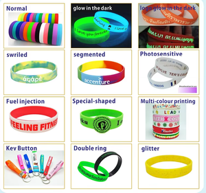 Promotional Custom Printing Logo <strong>Rubber</strong> Bracelets Luminous Wristbands Wrist <strong>Bands</strong> Glowing Glow in Dark Silicone Wristband - Product Image 6