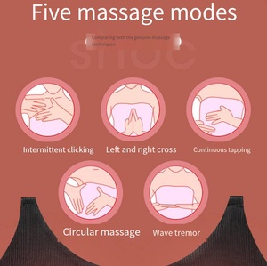 Masseur de poitrine-Masseur de sein vibrant à température constante à alimentation <span class=keywords><strong>électrique</strong></span> sans fil pour chauffer les <span class=keywords><strong>sous</strong></span>-vêtements - Product Image 2