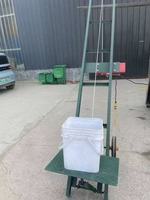 Machine de chargement de poissons électrique automatique à câble métallique 4m 5m, pour bassin piscicole, avec fonction de levage et treuil de chantier pliable