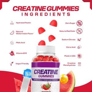 Kreatin monohidrat sakızlı şeker içermeyen sakızlı magnezyum kompleksi ve erkekler ve kadınlar için l-threonate enerji desteği - Product Image 2