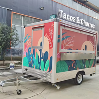 Remorque alimentaire carrée européenne neuve |   Camion de restauration rapide, boulangerie, barbecue et distributeur automatique, magasins et événements en plein air, remorque alimentaire mobile