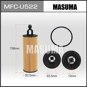Ensemble de moteur de filtre à huile MASUMA MFC-U522 68191349AA 68191349AB 68191349AC filtre à huile pour Cherokee pour <span class=keywords><strong>Chrysler</strong></span> - Product Image 2