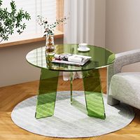 Table basse moderne en acrylique pour salon - Multifonctionnelle et robuste