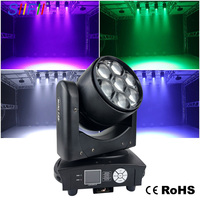 7x40W LED RGBW Bee Eye Moving Head Light mit Zoom, Wash- und Beam-Funktion, CTO-Einstellung, Hoher CRI 90, Professionelle DJ-Bühnenbeleuchtung für Events und Clubs