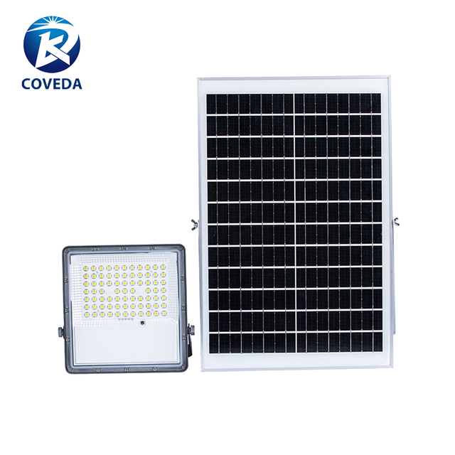 New Product Ip65 Large Battery Capacity Sensor Remote Control 100W 200W 300W 400W Lifepo4 Aluminum Pc Led Solar Flood Light