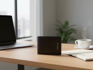 Portafoglio da Uomo in Vera Pelle, Chiusura Lunga Pieghevole, Stile Minimalista, Ideale come Regalo - Product Image 2