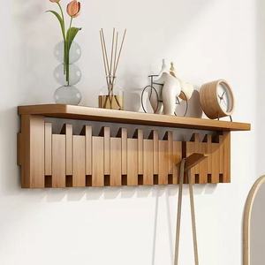 Wooden Piano Key <b>Coat</b> <b>Hook</b> Wall Mounted Solid <b>Wood</b> Key Holder For Entryway Storage Organization - Product Image 1