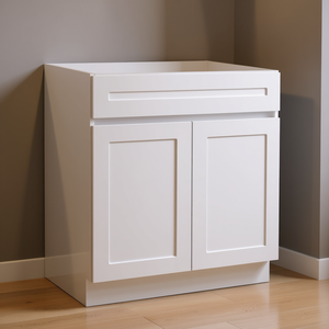 Gabinete base blanco estilo Shaker de 30 pulgadas de ancho x 24 pulgadas de profundidad x 34.5 pulgadas de alto, listo para ensamblar, para almacenamiento en la cocina - Product Image 2