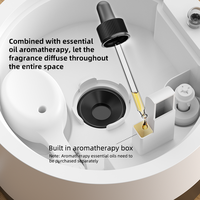 Diffuseur d'huiles essentielles à remplissage par le haut avec bouton tactile, nouveau design, pour bureau, chambre à coucher, humidificateur ultrasonique à brume fraîche 5L