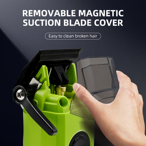 Nuovo Tagliacapelli Elettrico <span class=keywords><strong>Professionale</strong></span> IPRO per Barbieri con Cover Magnetica, Display LED, Base e Ricarica USB - Product Image 3