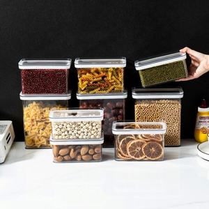 High Quality 2300ml Plastic Airtight Storage Container Set Refrigerator Fresh <b>Food</b> Storage Box with Stackable Lid for Giveaways - Product Image 4