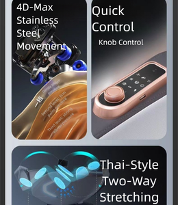 Silla de masaje eléctrica de cuerpo completo de gravedad cero C15, cómoda, tailandesa, calefacción, cintura, pie, moderna, 4D, <span class=keywords><strong>Shiatsu</strong></span>, portátil, caliente - Product Image 6