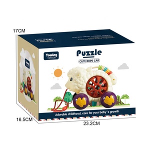 Phim Hoạt Hình Động Vật Toddler Đẩy Cùng Đồ Chơi Với Chuỗi Kéo Giáo Dục Đi Bộ Và Trượt Học Tập Làm Bằng Nhựa Bền - Product Image 2