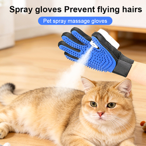 CE Certified Eco-Friendly Gloves Promotional Pet Cleaning Grooming Accessories for Dogs Cats and Spray Hair Removal Gloves