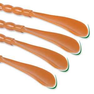 Grosir penggunaan orang tua 46cm panjang plastik Shoehorn Back Scratcher coklat muda - Product Image 4