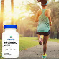 Capsules de phosphatidylsérine en vrac ODM |    Complément de phosphatidylsérine certifié Halal avec étiquette personnalisée pour le soutien du bien-être cérébral