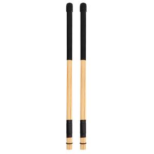 1 par de <span class=keywords><strong>baquetas</strong></span> de bambú, <span class=keywords><strong>baquetas</strong></span> de jazz, accesorios para instrumentos de percusión, color negro - Product Image 1