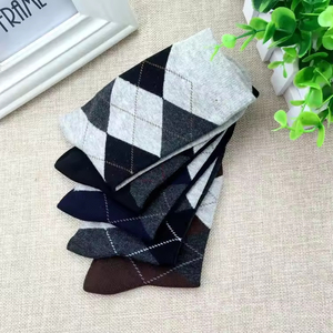 Men's Autumn Winter Tube <b>Socks</b> Casual Business Style Warm Cotton Anti-Slip Breathable Contrast Color High Quality - Product Image 2