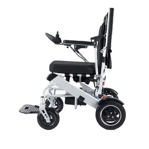 Fauteuil roulant électrique pliant en aluminium léger pour adulte