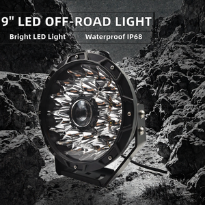 Phare de conduite LED <span class=keywords><strong>rond</strong></span> de 9 pouces avec <span class=keywords><strong>logo</strong></span> de marque OEM, super lumineux, étanche IP68, faisceau combiné, tout-terrain 4x4, 12V 24V 145W - Product Image 2